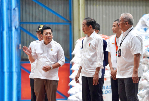 Presiden Jokowi Pantau Stok Beras di Perum Bulog Bakaran Batu, NFA Pastikan Stabilisasi Nasional Aman