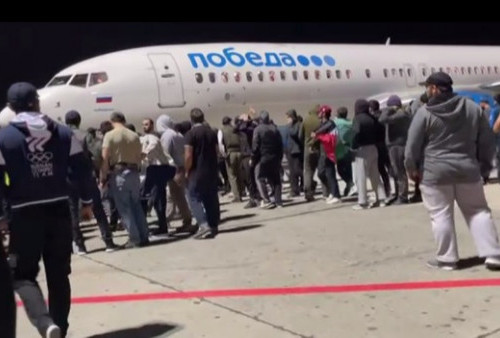 Massa Pro Palestina Menyerbu Bandara Dagestan, Sweeping Cari Penumpang Yahudi dari Israel