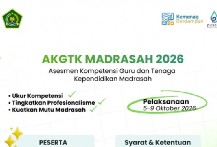 Jadwal AKGTK 2026 Guru dan Tenaga Kependidikan Madrasah, Catat Tanggal Pentingnya!