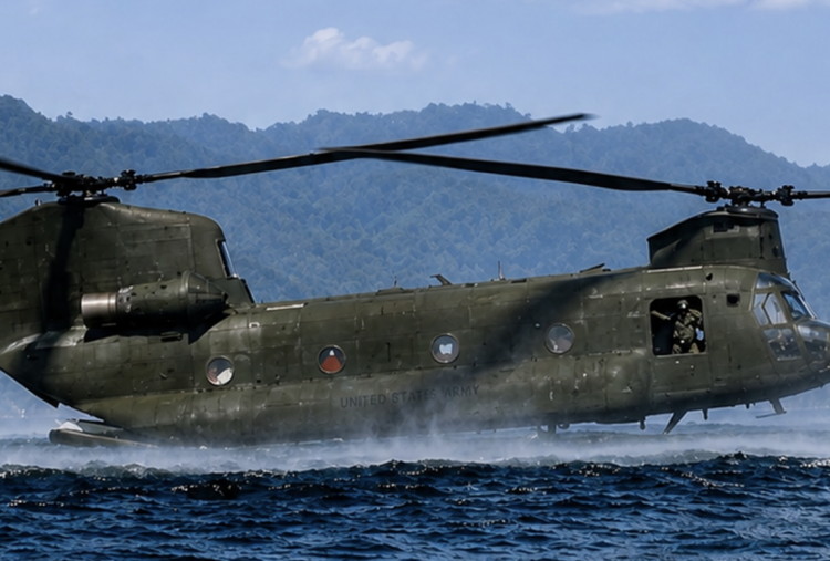Bukan Helikopter Biasa! Intip Kekuatan 3 Chinook Jepang Dikerahkan ke Kalimantan Bantu Lawan Karhutla