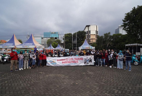 Sambil Bukber, Komunitas Yamaha Fazzio Deklarasi Chapter FOCI Surabaya