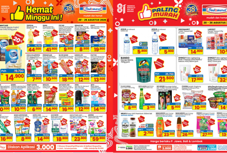 Katalog Promo JSM Indomaret Terbaru 21-23 Agustus 2026, Diskon Gentle Gen Deterjen Cair Cuma Rp14 Ribuan