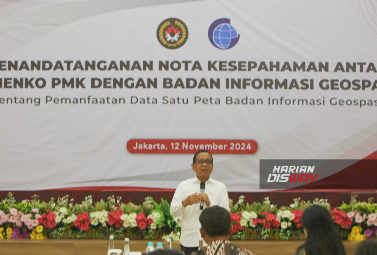 Menko Pratikno mendorong penggunaan data geospasial untuk pemetaan isu-isu sosial, kesehatan, bencana, dan pendidikan secara lebih sistematis, terintegrasi, dengan kecepatan, dan akurasi data yang baik.