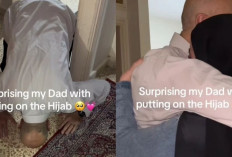 Viral Momen Haru Ayah Sujud Syukur saat Anaknya Putuskan Pakai Hijab