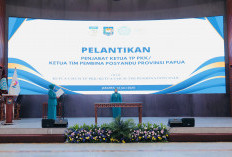 Tri Tito Karnavian Lantik Tyas Fatoni sebagai Penjabat Ketua TP PKK dan Ketua Pembina Posyandu Provinsi Papua