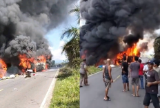 Detik-Detik Kecelakaan Bus ALS vs Truk Tangki BBM di Muratara hingga Terbakar, 5 Jenazah Teridentifikasi