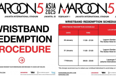 Jadwal dan Cara Penukaran Tiket Konser Maroon 5 di Jakarta 2025, S.I.N Catat Lokasinya!