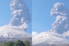 Pascagempa NTT, Gunung Lewotobi Laki-Laki Meletus Disertai Dentuman