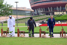 Prabowo Tanam Pohon Banyan Bersama Pemimpin Negara BRICS di India