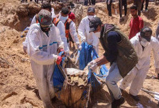 Korban Kuburan Massal Gaza Tembus 300 Jenazah, PBB: Korban Ditelanjangi dan Tangan Terikat
