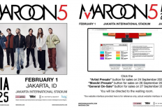 Penjualan Tiket Artist Presale Konser Maroon 5 di Jakarta dibuka Hari Ini, Begini Cara Daftar Jadi Anggota Fan Club