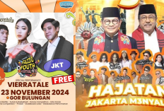 7 Konser Gratis di Jakarta 22-24 November 2024, Malam Mingguan Bareng Tulus, Rhoma Irama, Slank hingga Yura Yunita