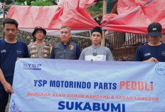 PT YSP Motorindo Parts Salurkan Bantuan 840 Dus Indomie dan 1.080 Selimut ke Korban Banjir di Sukabumi