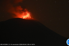 Gunung Ili Lewotolok NTT Kembali Erupsi Malam Ini, Ketinggian Abu Capai 500 Meter