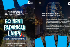 Jadwal dan Lokasi Pemadaman Lampu Serentak di Jakarta, Peringati Hari Ozon Sedunia 2026