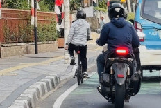 Dikuasai Motor dan Bajaj, Pemprov DKI Evaluasi Jalur Sepeda di Jalan Protokol