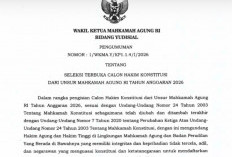MA Buka Seleksi Hakim Konstitusi 2026, Cek Syarat dan Waktu Pendaftarannya