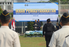 Lapas Cilegon Laksanakan Ikrar Permasyarakatan Bersih Narkoba, Handphone Ilegal, dan Penipuan