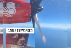 Heboh Bule Rekam Baling-baling Pesawat Wings Air Diikat Kabel Ties, Lion Air Buka Suara