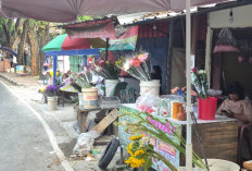 Berkah Tradisi Nyekar, Penjual Bunga di TPU Jeruk Purut Kebanjiran Order