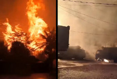 Kebakaran Pipa Gas Transgasindo di Indragiri Hilir Riau, Ledakan Beruntun Terdengar Sebelum Terjadi Kebakaran Besar