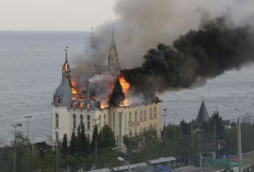 Kena Rudal Rusia, Kastil Harry Potter di Ukraina Terbakar