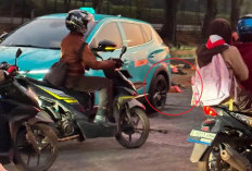Kecelakaan Motor vs Taksi di Kebon Jeruk, Pengendara Honda Supra Alami Luka Kepala