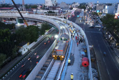 Jakpro Sukses Uji Coba Jalur LRT Jakarta Fase 1B Velodrome-Rawamangun