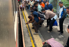 Detik-Detik Kecelakaan Maut di Stasiun Jurangmangu, Siswi SMA Tewas Tertemper KRL