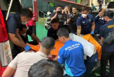 RS Polri Terima 21 Kantong Jenazah Korban Kebakaran Gedung Terra Drone