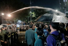 Demo BEM SI Tolak PPN 12% Berujung Ricuh, Mahasiswa Disemprot Water Cannon