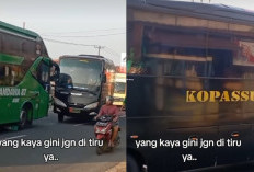 Viral Ketika Bus Pandawa 87 Melawan Arah Diadang Bus Kopassus, Netizen: Baret Merah Menyala!