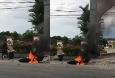 Viral Pengendara di Sumbar Bakar Motornya Sendiri, Panik Ditilang Polisi