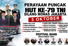 Konser Gratis Spesial HUT ke-79 TNI di Monas Jakarta 5 Oktober, Ada Slank hingga Dewa 19