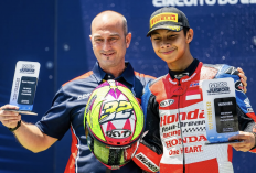 Juara Estoril Bikin Honda Terkesan, Kiandra Ramadhipa Berpeluang Tandem Veda Ega Pratama di Moto3 2027?