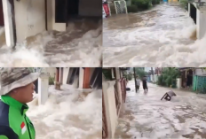 Tanggul Kali Angke Jebol, Luapan Air Masuk ke Rumah Warga di Pinang Griya Tangerang