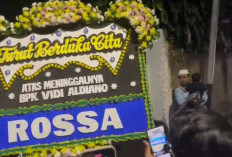 Foto-Foto Suasana Rumah Duka Vidi Aldiano, Karangan Bunga Berdatangan Termasuk dari Rossa