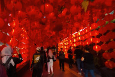 Meriahnya Festival Imlek di Jakarta, Ratusan Lampion Merahkan Kawasan Bundaran HI