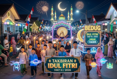 Bacaan Takbiran Idul Fitri 2026 Arab, Latin dan Artinya, Gema Takbir Sambut Hari Kemenangan