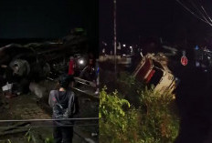 Tabrakan KA Gajayana di Kebumen, Truk Luluh Lantah Tak Berbentuk