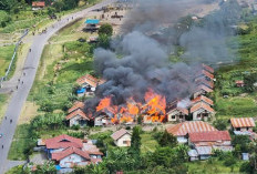 Perumahan Dinas Kesehatan Habis Terbakar Akibat Pilkada Puncak Jaya Rusuh, Panah Menacap di Kepala Warga