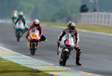 Mental Diuji di Trek Licin, Veda Pratama Ceritakan Balapan Basah Perdana di Moto3 Le Mans 2026