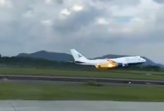 Komentar Jamaah Haji Atas Insiden Mesin Pesawat Garuda Terbakar Saat Take Off