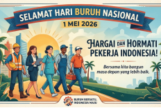 50 Kartu Ucapan Hari Buruh 2026 Inspiratif dan Memotivasi, Cocok Share di Facebook, IG, dan WA