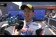 Begini Ungkapan Veda Ega Saat Diwawancara MotoGP Usai Cetak Sejarah di Moto3