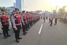 Polres Jakpus Terapkan Pengamanan Berlapis saat Demo di DPR, 18.504 Personel Diterjunkan