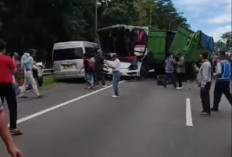 6 Kendaraan Terlibat Kecelakaan Beruntun di Tol Cipularang KM 97, Bus Primajasa, Truk, Minibus