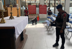 Sterilisasi Gereja Katedral, Brimob Polda Metro Jaya Pastikan Keamanan Ibadah Misa Natal