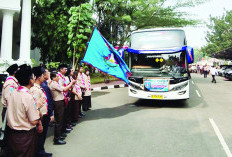 437 Pramuka Banten Dilepas Ikuti Jambore Nasional XII di Cibubur