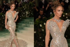 Wow! Jennifer Lopez Tampil di Met Gala 2024 Pakai Gaun yang Dijahit 800 Jam